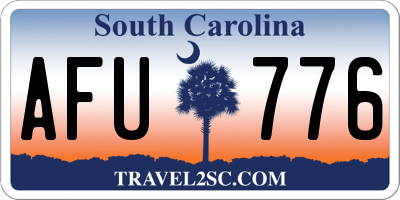 SC license plate AFU776