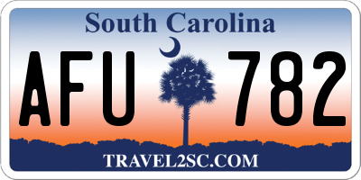 SC license plate AFU782