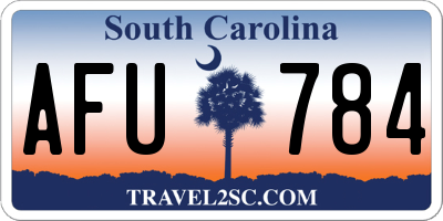 SC license plate AFU784
