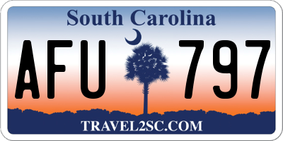 SC license plate AFU797