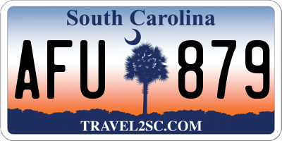 SC license plate AFU879