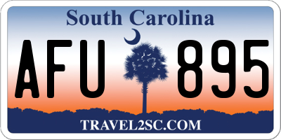 SC license plate AFU895