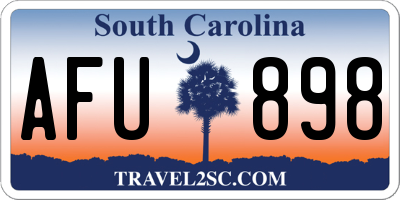 SC license plate AFU898