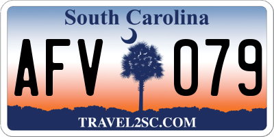 SC license plate AFV079