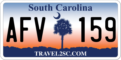SC license plate AFV159