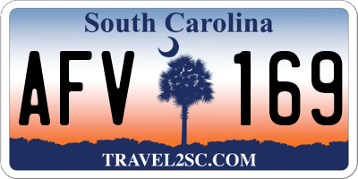 SC license plate AFV169
