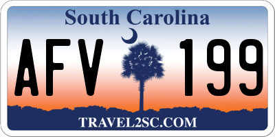 SC license plate AFV199