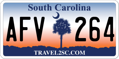 SC license plate AFV264