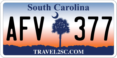 SC license plate AFV377