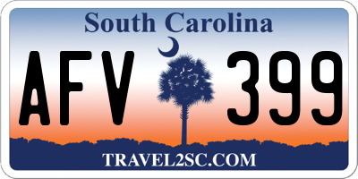 SC license plate AFV399