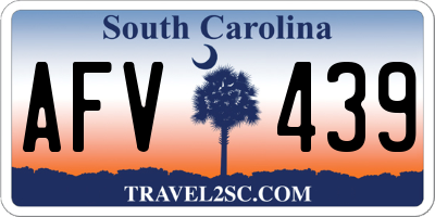 SC license plate AFV439