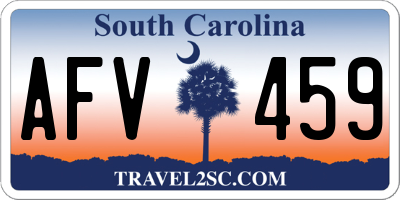 SC license plate AFV459