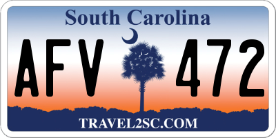 SC license plate AFV472