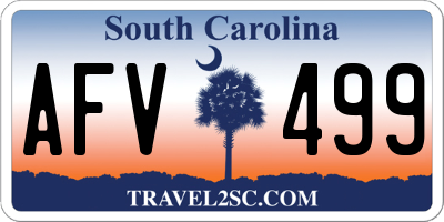 SC license plate AFV499