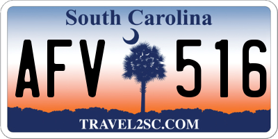 SC license plate AFV516