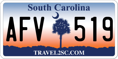 SC license plate AFV519