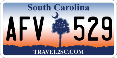 SC license plate AFV529
