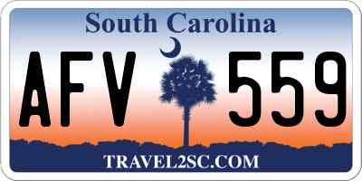 SC license plate AFV559