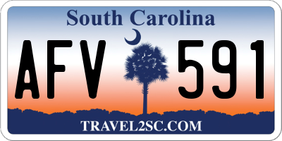 SC license plate AFV591