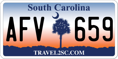 SC license plate AFV659