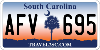 SC license plate AFV695
