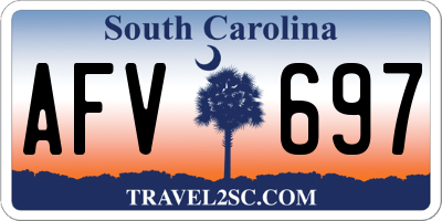SC license plate AFV697