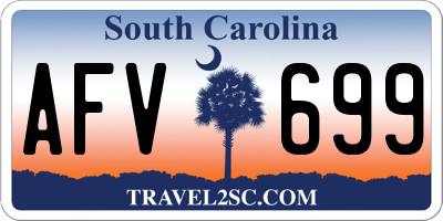 SC license plate AFV699