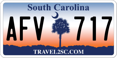 SC license plate AFV717