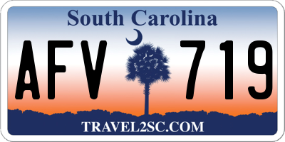 SC license plate AFV719