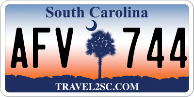 SC license plate AFV744