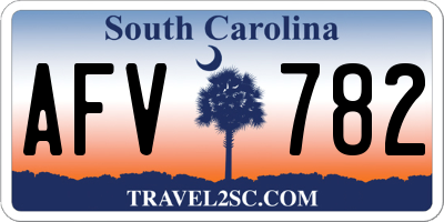 SC license plate AFV782