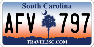 SC license plate AFV797