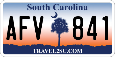 SC license plate AFV841