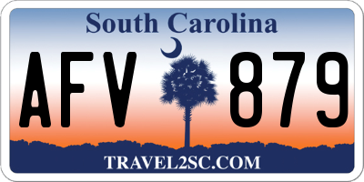 SC license plate AFV879
