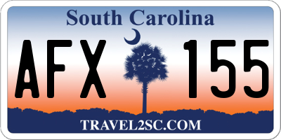 SC license plate AFX155