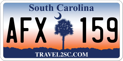 SC license plate AFX159