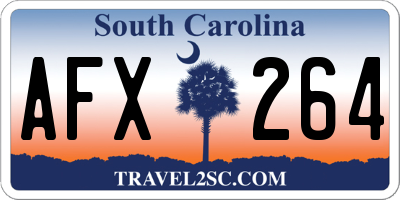 SC license plate AFX264