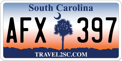 SC license plate AFX397