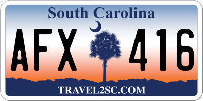 SC license plate AFX416