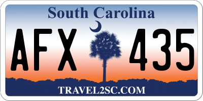 SC license plate AFX435