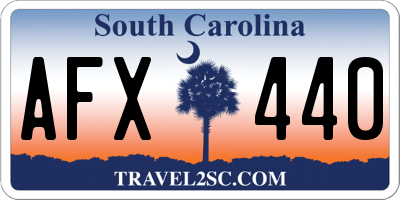 SC license plate AFX440