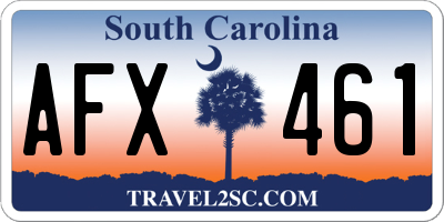 SC license plate AFX461