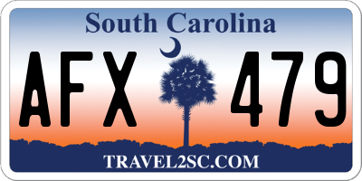 SC license plate AFX479