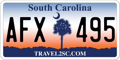 SC license plate AFX495