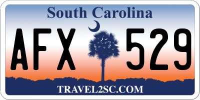 SC license plate AFX529