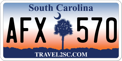 SC license plate AFX570