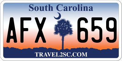 SC license plate AFX659