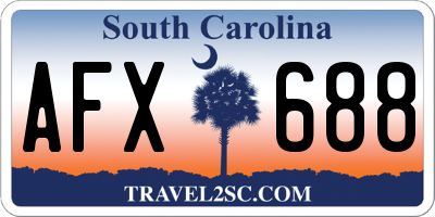 SC license plate AFX688