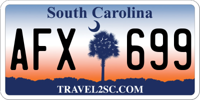 SC license plate AFX699