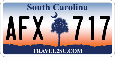 SC license plate AFX717